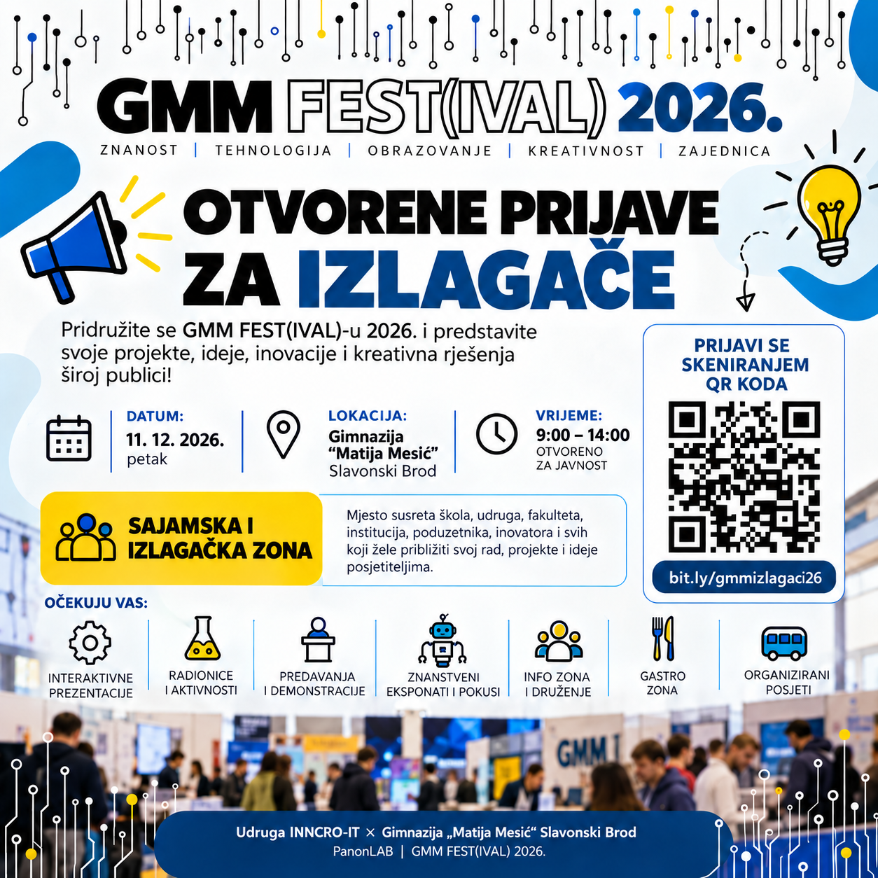Otvorene prijave za izlagače – GMM FEST(IVAL) 2026. 1 gmm festival 2026 registration poster