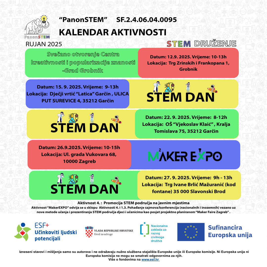 ISPRAVLJENI KALENDAR AKTIVNOSTI ZA RUJAN 2025. 4 kalendar aktivnosti 17