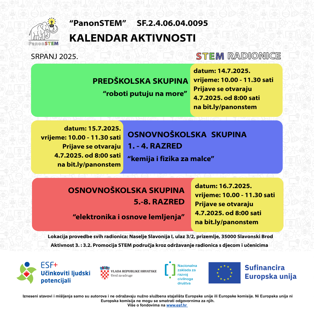 KALENDAR SRPANJ 1 kalendar aktivnosti 6