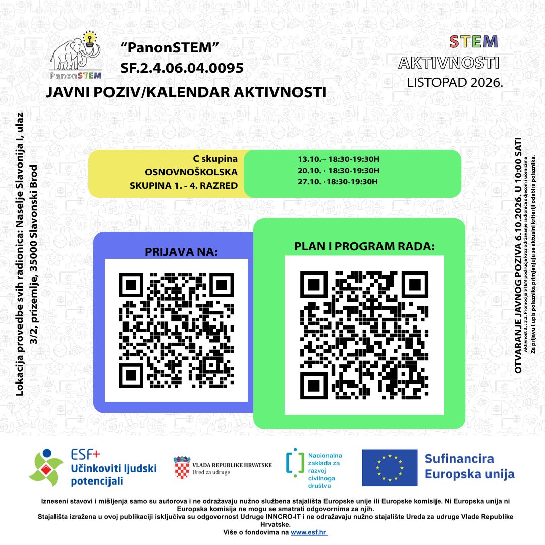 JAVNI POZIV / DOPUNA KALENDARA AKTIVNOSTI – LISTOPAD 2026. 7 listopad 2026